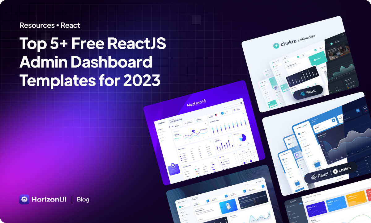 Top 5+ Best Free ReactJS Admin Dashboard Templates for 2023